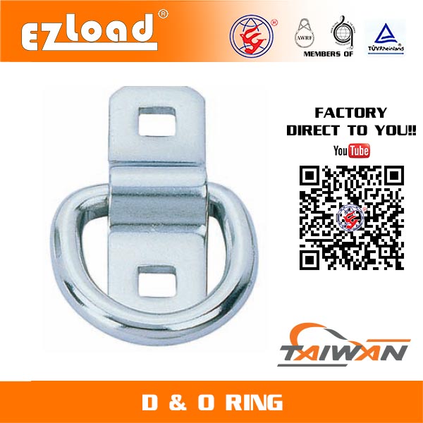 1-1/2 inch D Ring with Bracket Stainless Steel