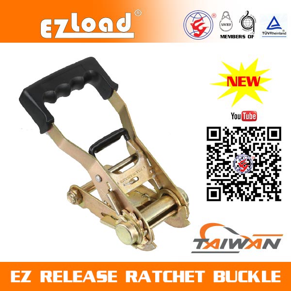 2 inch EZ Release Ratchet buckle with Soft Handle EZ Release Ratchet Buckle
