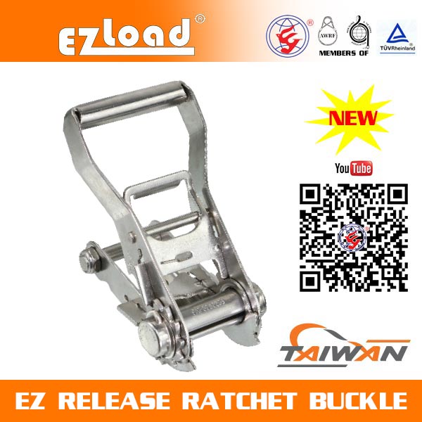 2 inch Mediem Handle, Double Security Lock, 304 Stainless Steel, EZ Release Ratchet buckle
