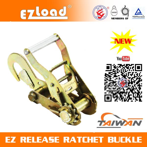 2 inch Medium Handle, Conversion Snap Hook, EZ Release Ratchet buckle