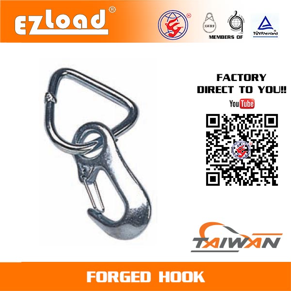3/4 inch Forged Hook with 2 inch D Ring