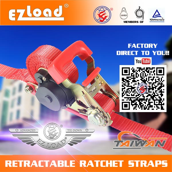 retractable ratchet tie down straps