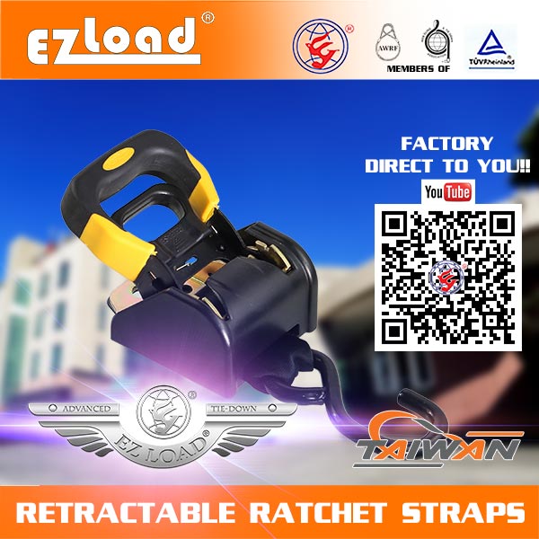 retractable ratchet tie down straps