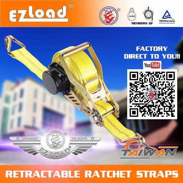 retractable ratchet tie down straps