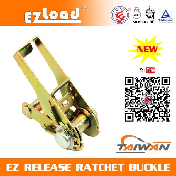 1 inch One Piece Narrow Handle, EZ Release Ratchet buckle