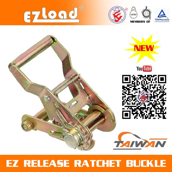 1-1/2 inch  One Piece Short Wide Handle, Light Duty, EZ Release Ratchet buckle