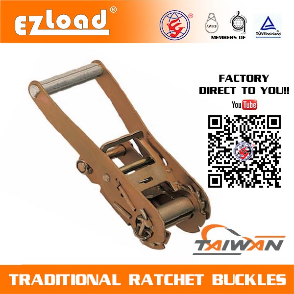 2 inch Long Handle, Non Lock Ratchet Buckle