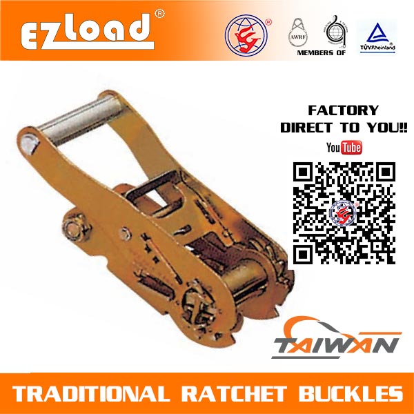 2 inch Medium Handle Double Security Lock Ratchet Buckle