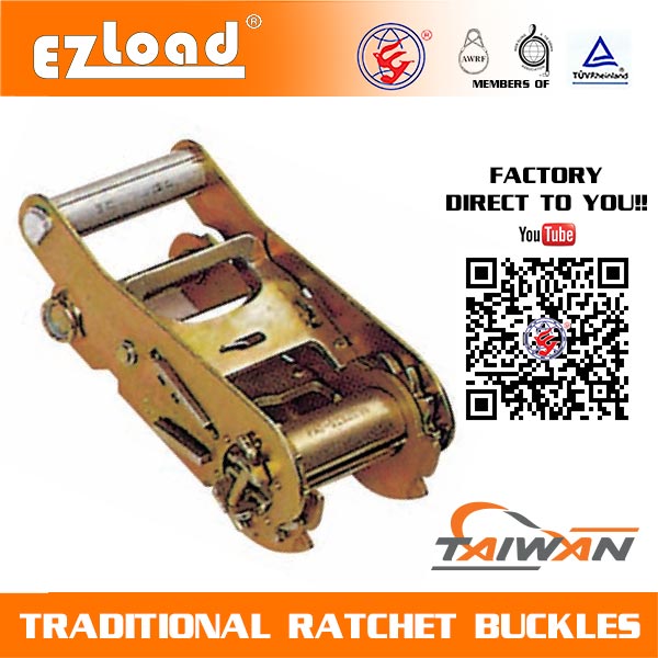 2 inch Short Handle Double Security Lock Ratchet Buckle