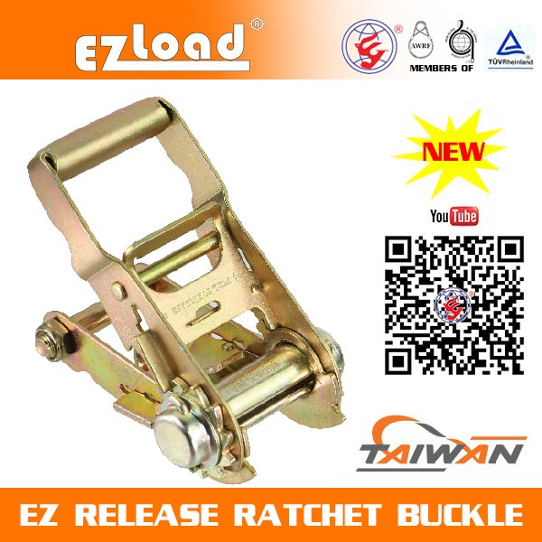 2 inch Short Handle, Double Security Lock, EZ Release Ratchet buckle